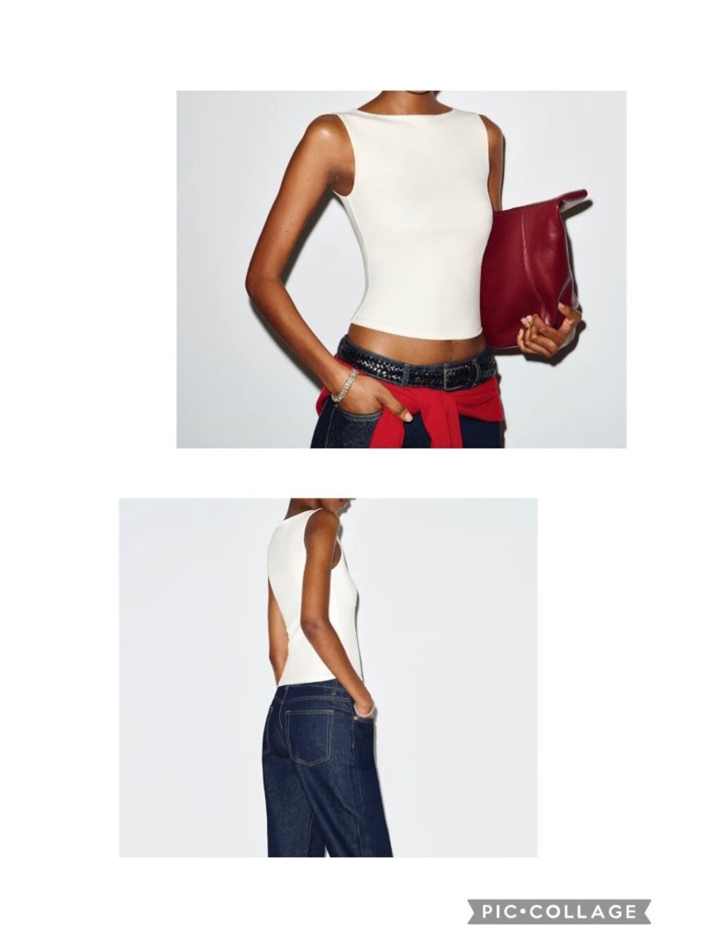 Reformation Knit Top Boat Neckline Sleeveless Fitted Form Minimalist Chic Sz S